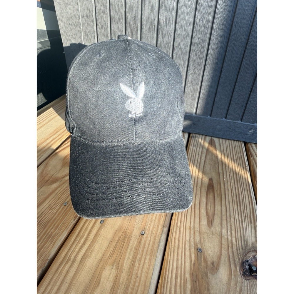Playboy | Adjustable Rabbit Head Logo Black Hat New With Tags